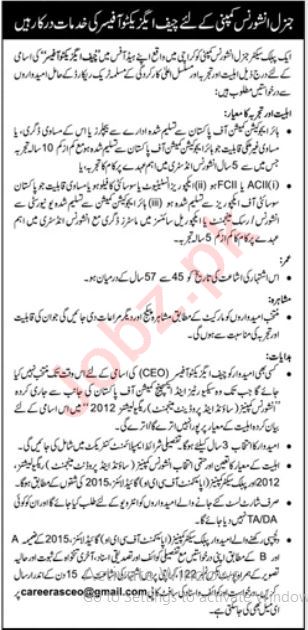 CEO Jobs in General Insurance Company – Apply Now!