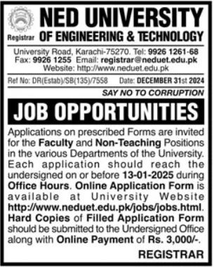 NED University of Engineering and Technolo